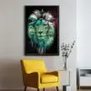 Quadro Decorativo Leão - Leão Enverdecido - Image 3
