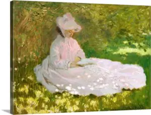 Quadro Decorativo Pintores Famosos - Tempo de Primavera - Monet