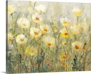 Quadro Decorativo Flores -  Campo de Flores no Verão