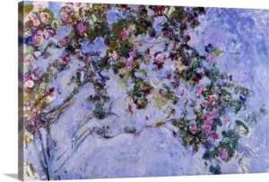 Quadro Decorativo Pintores Famosos - As Rosas - Monet