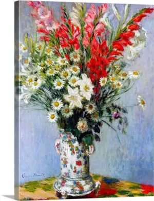 Quadro Decorativo Pintores Famosos - Vaso de Flores  - Monet