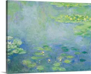 Quadro Decorativo Pintores Famosos -Vitórias-Régias  - Monet