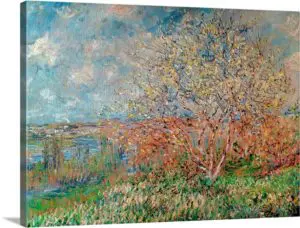 Quadro Decorativo Pintores Famosos -  A Primavera- Monet