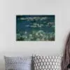 Quadro Decorativo Pintores Famosos -  Vitórias -Régias em reflexos verdes - Monet - Image 4