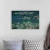 Quadro Decorativo Pintores Famosos -  Vitórias -Régias em reflexos verdes - Monet - Image 3