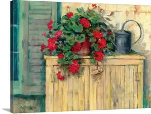 Quadro Decorativo Flores -  Jardim com Flores Vivas