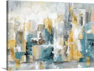 Quadro Decorativo Abstrato - Visão da Cidade