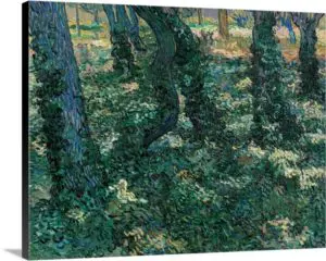 Quadro Decorativo Pintores Famosos - Undergrowth - Van Gogh