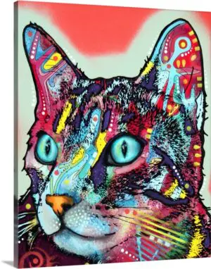 Quadro Decorativo Animais Gato - Gato Curioso