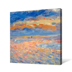 Quadro Decorativo Pintores Famosos - Por do Sol - Renoir