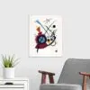 Quadro Decorativo Pintores Famosos - Violet - Kandinsky - Image 2