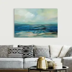 Quadro Decorativo Abstrato - Marina ao Amanhecer