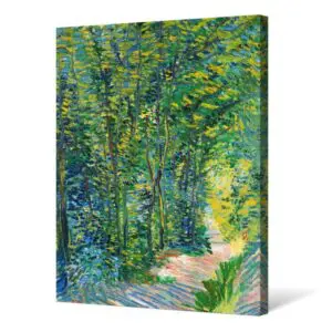 Quadro Decorativo Pintores Famosos - Caminho na Floresta - Van Gogh