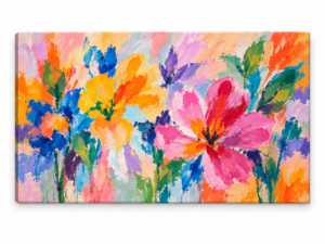 Quadro Decorativo Flores Coloridas — Alegria em Flor