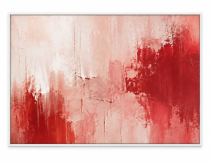 Quadro Decorativo Abstrato Rosa e Terracota — Encontro