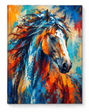 Quadro Decorativo Cavalo Colorido — Espírito Livre
