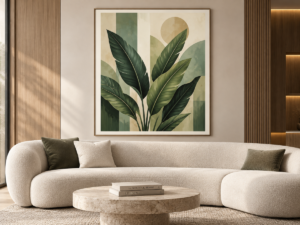 Quadro Decorativo Folhas Tropicais — Folhas Serenas