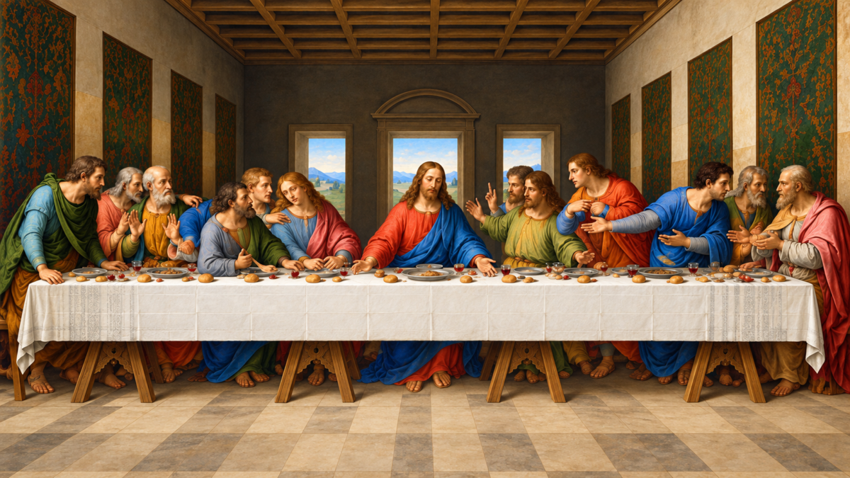 Santa Ceia — Jesus com os apóstolos