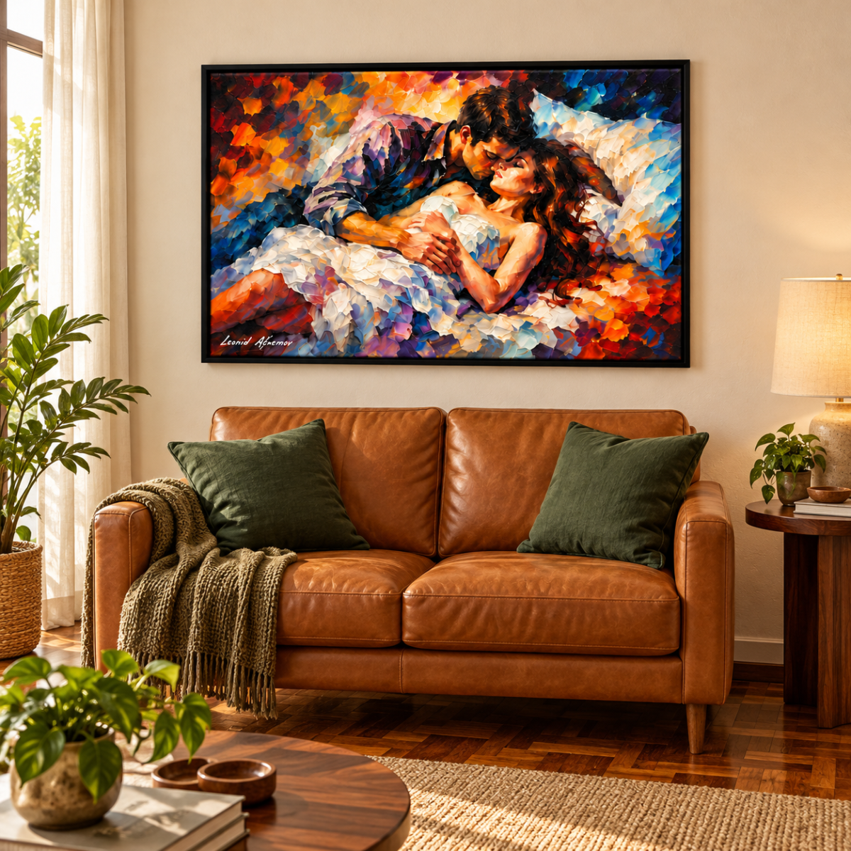Quadro Decorativo Casal Romântico - Aconchego a Dois - Imagem 4