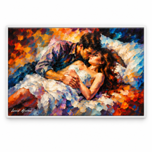 Quadro Decorativo Casal Romântico - Aconchego a Dois