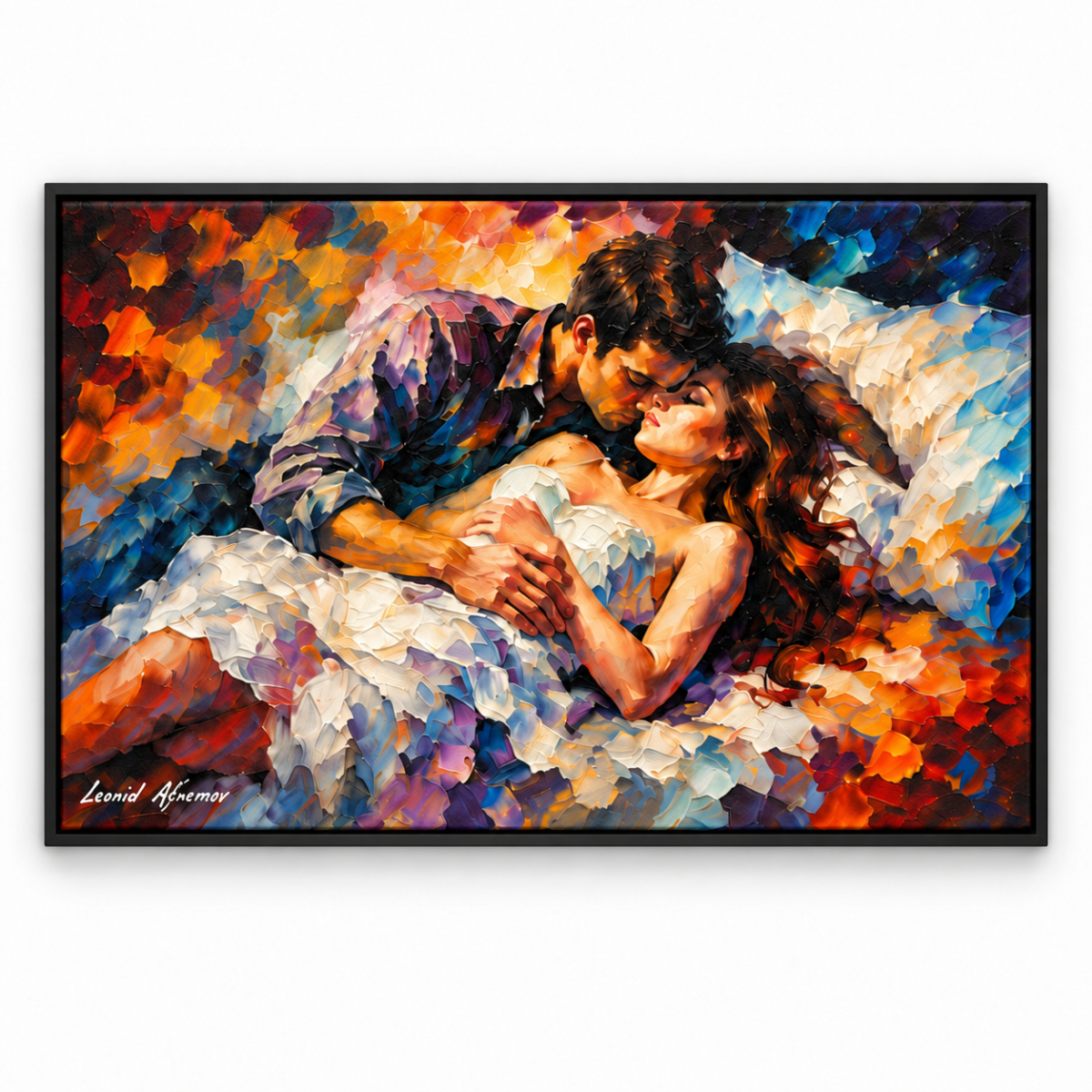 Quadro Decorativo Casal Romântico - Aconchego a Dois - Imagem 3