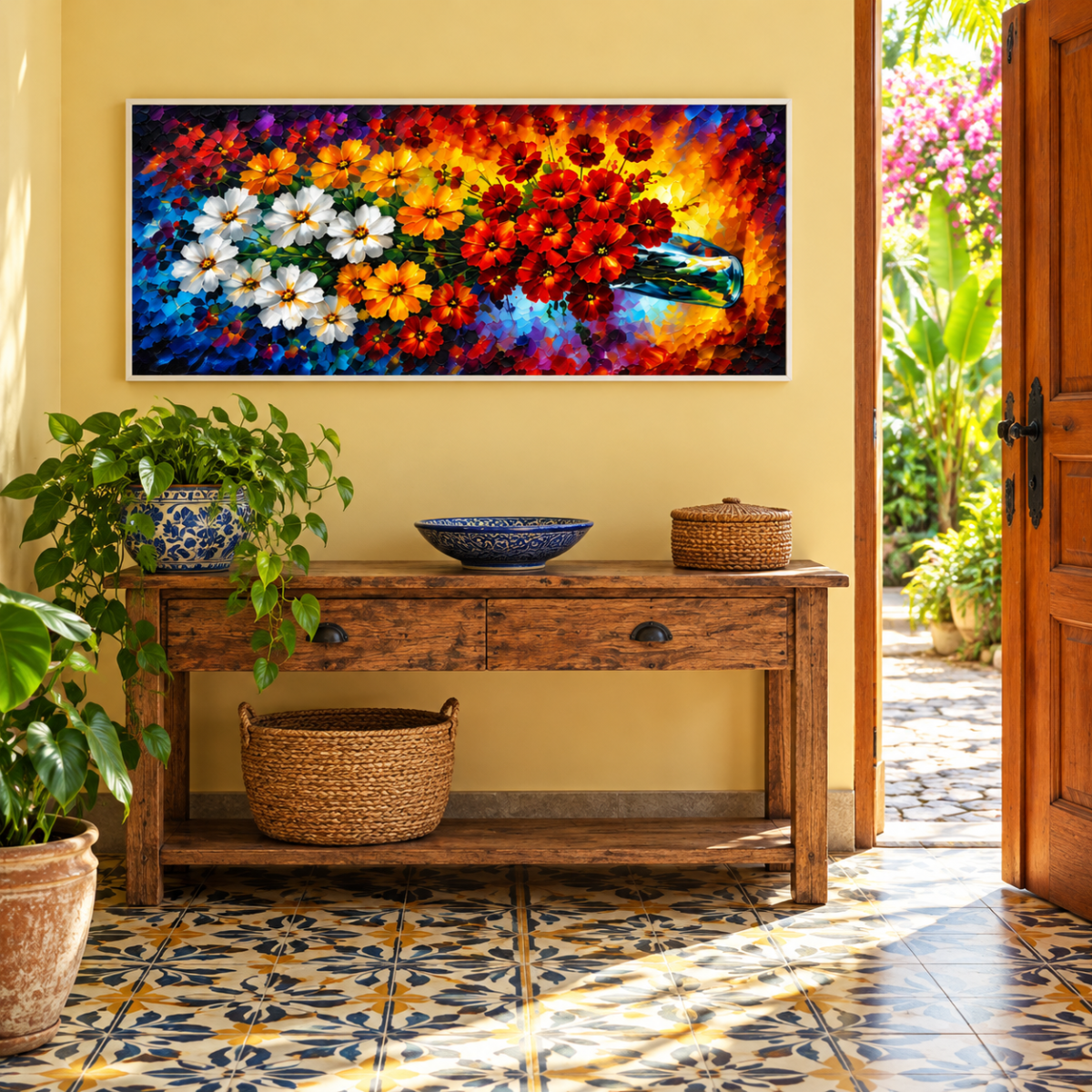 Quadro Decorativo Flores Coloridas - Flores em Festa - Imagem 4