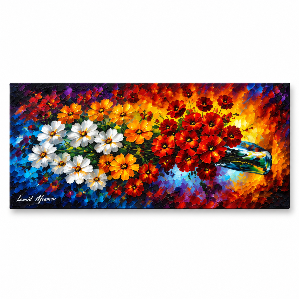 Quadro Decorativo Flores Coloridas - Flores em Festa