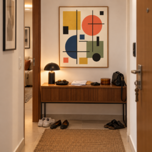 Quadro Decorativo Geometria Boas-vindas