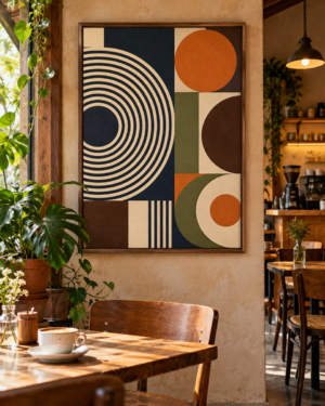 Quadro Decorativo Ritmo em Órbitas