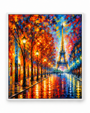 Quadro Decorativo Torre Eiffel - Luzes de Paris