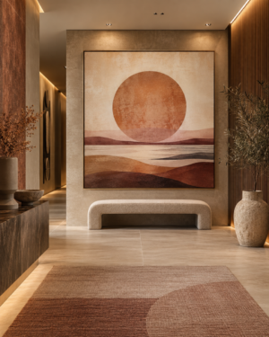 Quadro Decorativo Horizonte Terracota