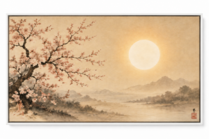 Quadro Decorativo Paisagem Oriental - Serenidade Oriental